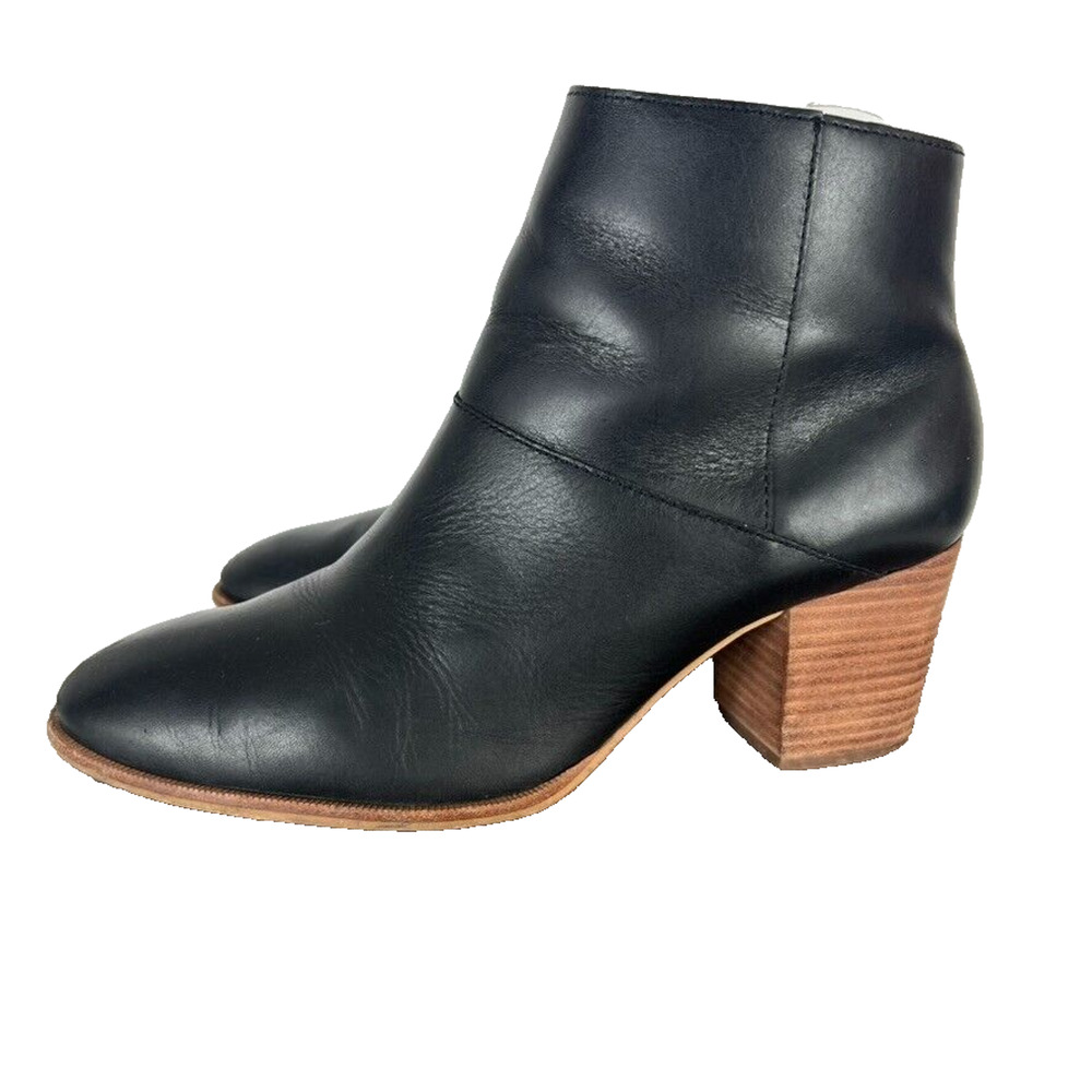 Madewell Boots Womens Size 10 Black The Rosie Ankle Leather Western Cowgirl